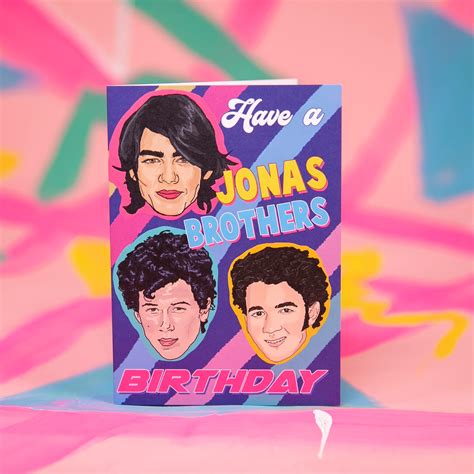 Jonas Brothers Birthday Card Jonas Brothers Greeting Card Etsy