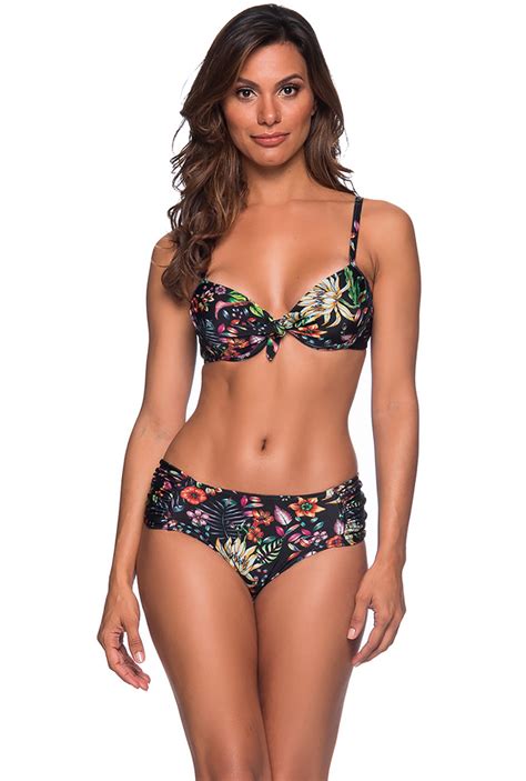 Brown Swimsuit Adjustable Bikinis With Balconette Bra From Hot Sex