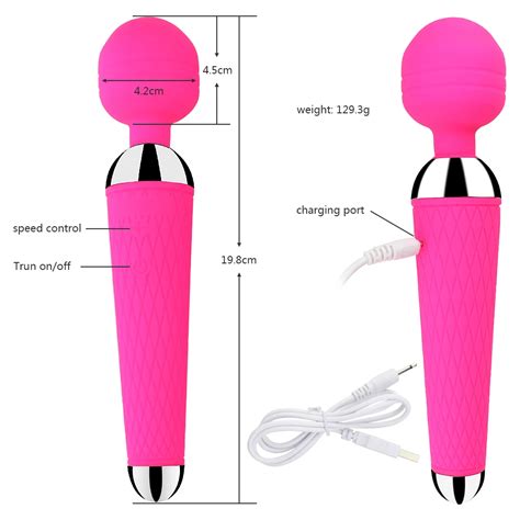 Usb Rechargeable Electric Shock Wand Vibrator For Women Buy Sex Tools For Women Female
