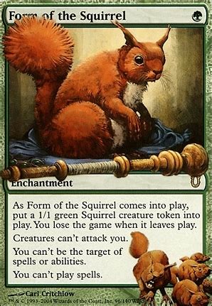 Form Of The Squirrel Unhinged Card Kingdom