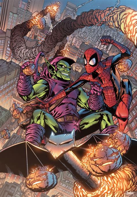 Spider Man Vs Green Goblin By Furlani On Deviantart Green Goblin