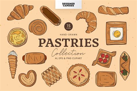 Pastries Illustrations Design Cuts