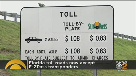 E Zpass Now Being Accepted For Florida Toll Roads Youtube