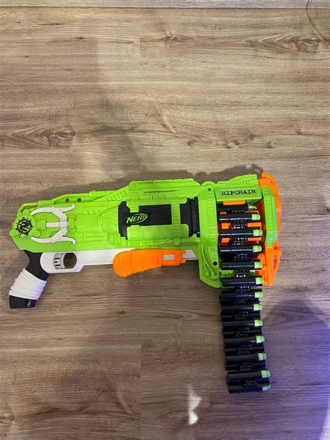 Nerf Ripchain 25 Dardos Nerf Zombie Brinquedo Nerf Usado 85270867