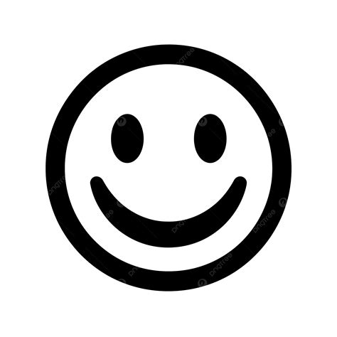 Smiley Face Icon Vector Black And White A Simplistic Black Icon Of