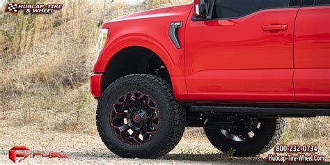 Ford F 150 Fuel Fuel D787 Assault Matte Black Red Milled 20 X 9