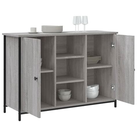 Sideboard Grau Sonoma X X Cm Holzwerkstoff Weddig