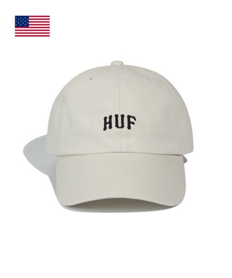 Musinsa Huf Arch Logo Cap Ivory