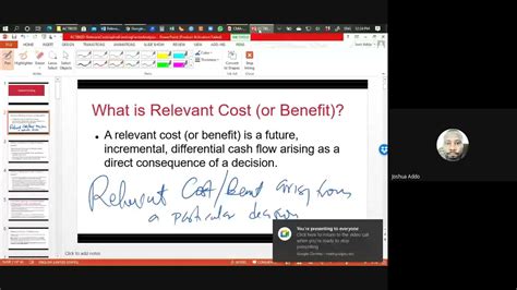 Relevant Costing Part Youtube