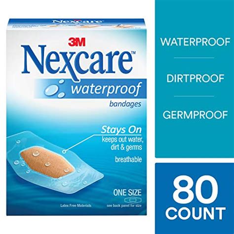 Nexcare Waterproof Clear Bandage One Sizes Ct Packages Pack Of