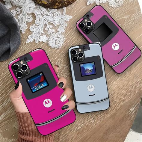 Motorola Razr Pink Phone Case For Iphone 14 13 12 11 Pro Xs Max 8 7 