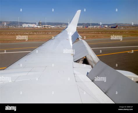 boeing  wing  oakland stock photo alamy