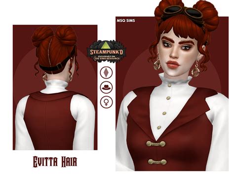 The Sims Resource Steampunked Evitta Hair