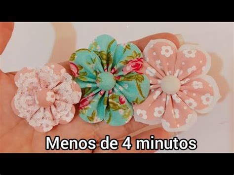 Flor De Tecido Muito F Cil Youtube