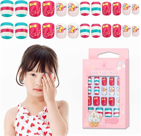 Faux Ongles Pour Enfants Ongles à Pression Pour Enfants Cadeau Pour Les