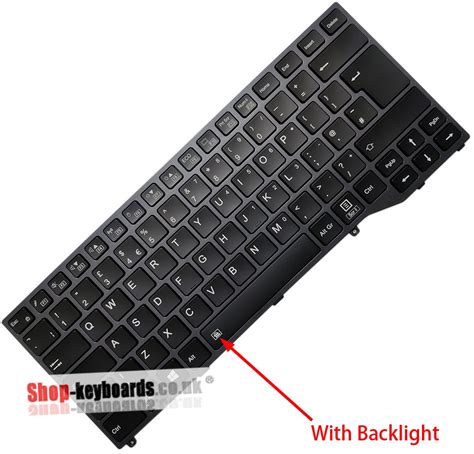 Fujitsu Lifebook E449 Laptop Keyboard Replacement US UK GR FR LA SP