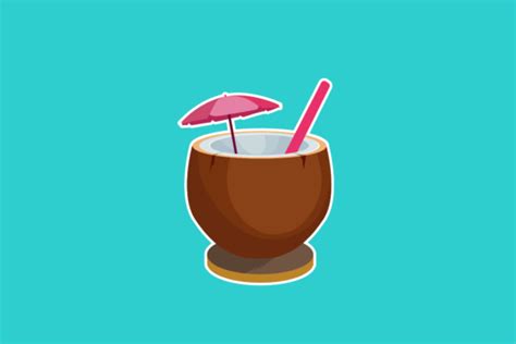 Summer Coconut Fruit Icon Graphic By Alifart Smg Creative Fabrica