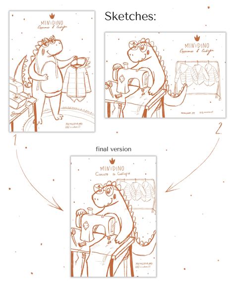 Postcard for clothing brand "MiniDino" :: Behance