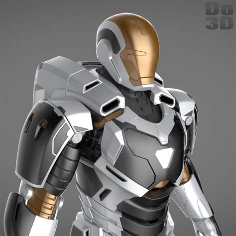 Iron Man 3 Suits Mark 42 Tony Stark Mark 3d Model Max Obj 3ds