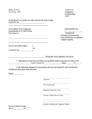 Fillable Online Nycourts Drl C Form E Scpa Fax Email Print