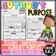 Author S Purpose Reading Comprehension Worksheets By Kinders Hero