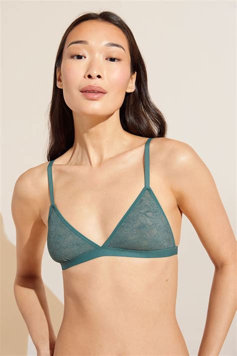 Soft Stretch Recycled Lace Triangle Bralette Eberjey