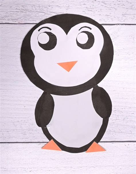 Free Printable Penguin Craft (cut & paste penguin) - The Artisan Life