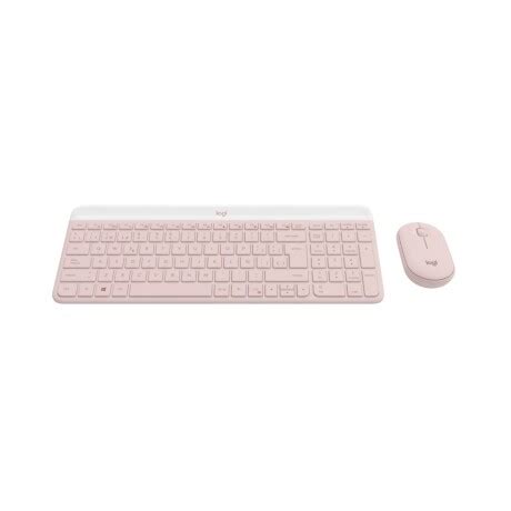 Teclado Mec Nico Inal Mbrico Logitech Mk Mouse Inal Mbrico Pink