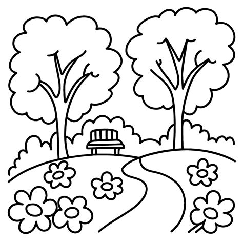 park drawing  kids