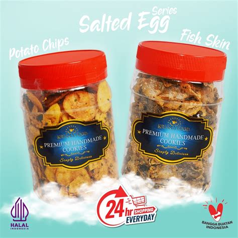 Jual Salted Egg Fish Skin Gr Salted Egg Potato Chips Gr