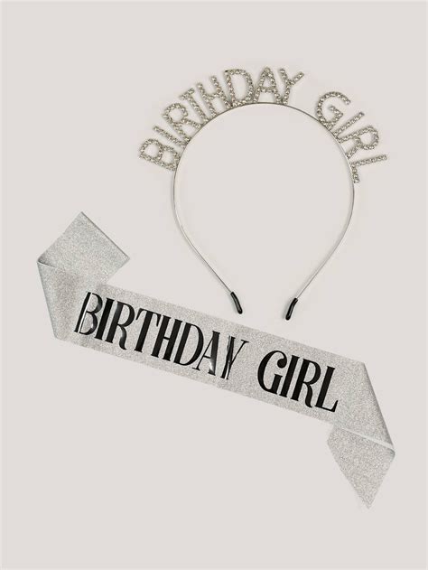 Silver Collar Polyester Embellished Event Party Supplies Birthday