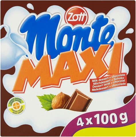 Zott Monte Maxi Milk Dessert Plus Chocolate 400 G Amazon Co Uk Grocery