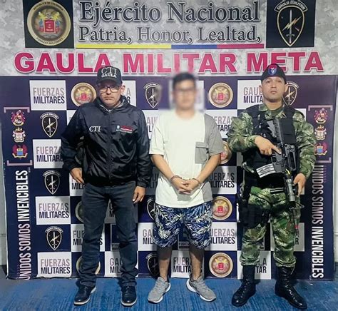 Gaula Militar capturó en Villavicencio a presunto extorsionista por la