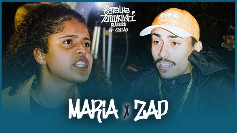 Papo Reto Maria X Zap Segunda Fase Batalha Tucuruvi Youtube