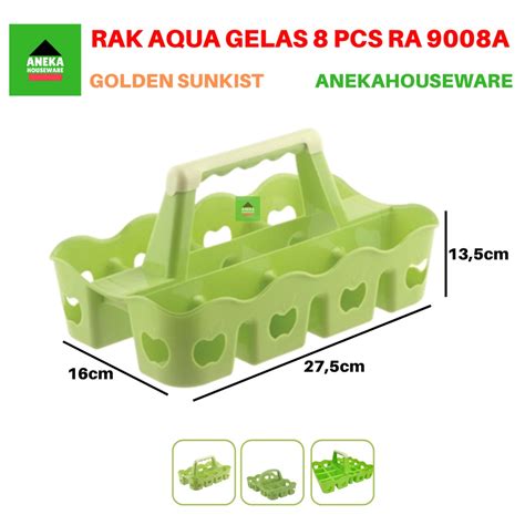 Jual Rak Aqua Gelas Keranjang Aqua Plastik Rak Minuman Golden Sunkist