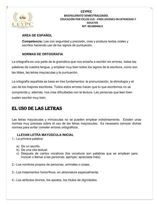 Area De Espa Ol Pdf