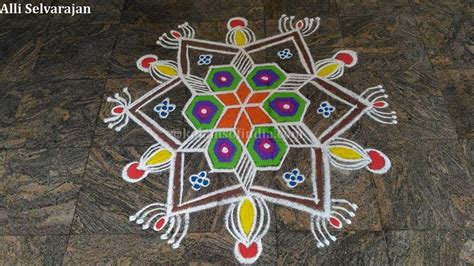 Small Flower Rangoli, Muggulu – Kolams of India