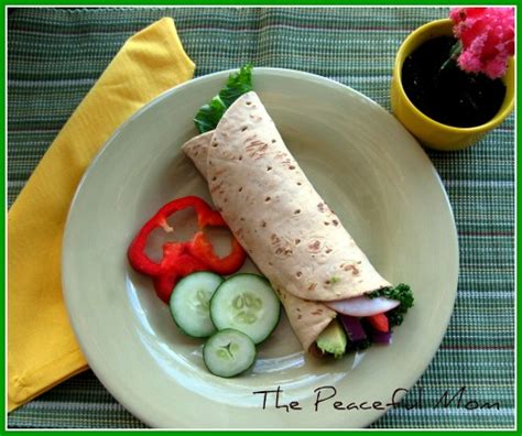 Yummy Turkey Avocado Wrap - The Peaceful Mom