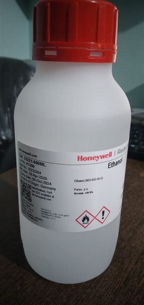 Honeywell Ethanol Pure Ml Bottle For Laboratory Use Rs