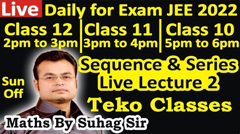 Live Lecture Sequence Series Ap Gp Hp Agp Special Series Class