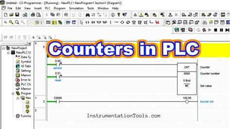 How To Use Up Counter In PLC CNT Instruction Cx Programmer YouTube