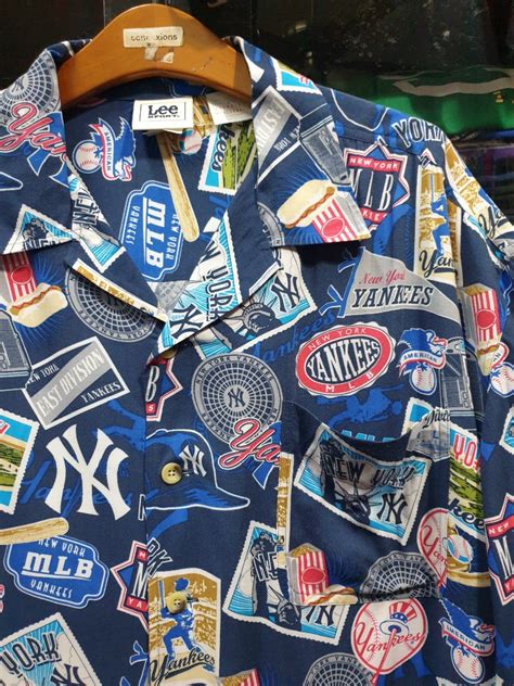 Rayon Ovp Mlb Hawaii Shirt New York Yankees Men S Fashion Tops