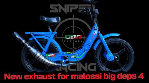 Marmitta DBR Sniper Specifica Per Motore Malossi Big Deps 4 Piaggio