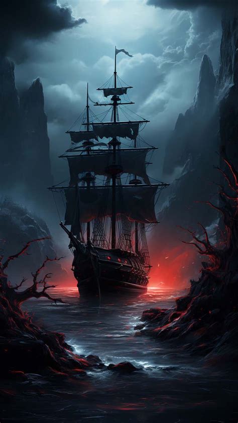 Pirate Ship iPhone Wallpaper 4K - iPhone Wallpapers