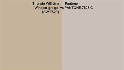 Sherwin Williams Windsor Greige Sw 7528 Vs Pantone 7528 C Side By