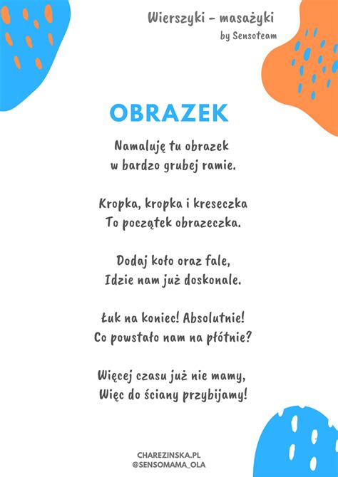 Obrazek Wierszyk Masa Yk Wspieranie Rozwoju Dzieci