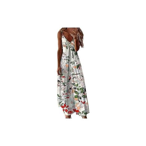 Tyooteirw Boho Maxi Abiti Da Donna Prendisole Casual Senza