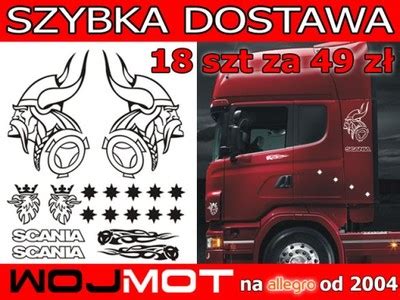 NAKLEJKI SCANIA VIKING KOMPLET GRYF GWIAZDKI 5218903116