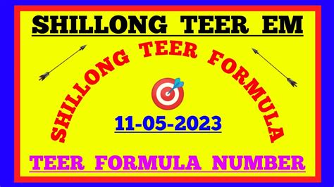 A Chik Teer Target Date 11 05 2023 Shillong Teer Achik Teer