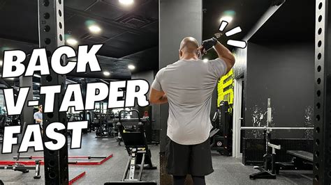 Build A V Taper Minute Back Workout For Beginners Youtube